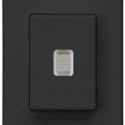 Interruttore a pulsante INS Hager FLF 10A/250V 3/2L illuminato nero 