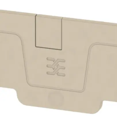 Plaque de fermeture Weidmüller série A AEP 4C 4 85.8×2.1mm, beige 