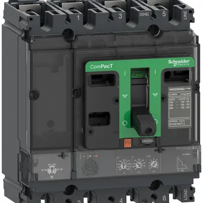 Disgiuntore di potenza ComPacT NSX160N con MicroLogic2.2 4P4d 57…160A 50kA 