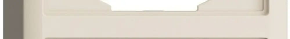 Capot EDIZIOdue 39mm I-I crema pour combinaison vertical/horizontal 