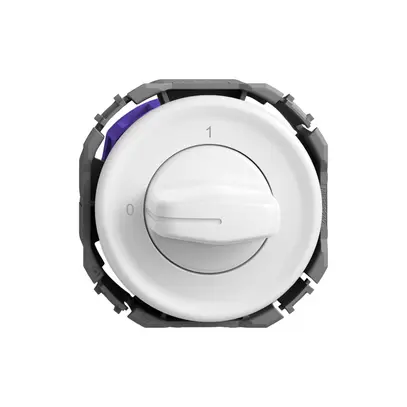 Interruttore rotativo STANDARDdue c.cont.sep.1P 0-1-START p=40mm bi 