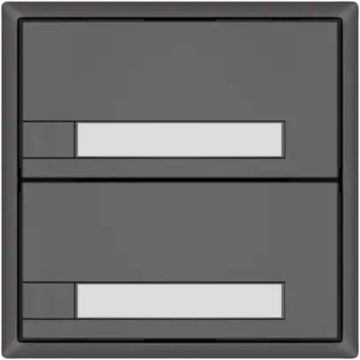 Poussoir KNX RGB EDIZIO.liv SNAPFIX® capteur temp.s.LED étiqu.2× comm.1T grf 
