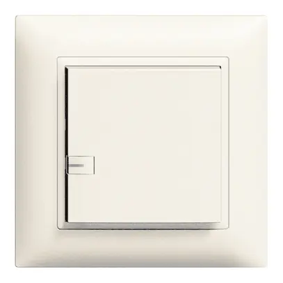 Poussoir ENC ZEP 1c/1t ON-OFF avec LED EDIZIOdue blanc 