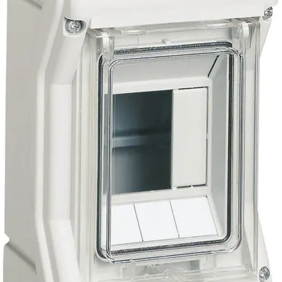 Distributore AP Hager vector 1-fila 3UM IP65 111×175×93mm senza entrata 