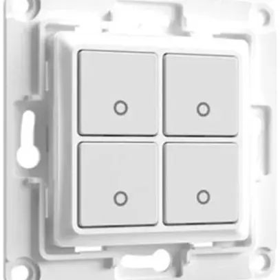Trasmettitore da parete INC Shelly Wall Switch 4 4can 70×70×12mm bianco 