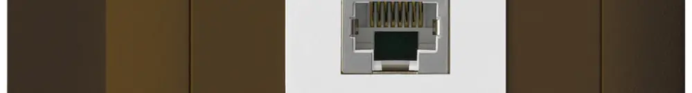 Boîte AP kallysto 1×RJ45s brun 