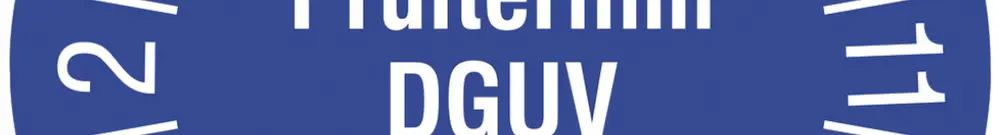 Targhetta di controllo CIMCO 108×Nächster Prüftermin DGUV V3 2023 Ø30mm blu 
