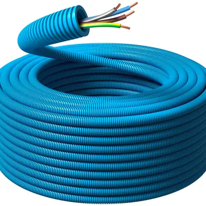 Installationsrohr vorverdrahtet KRFWG PM M20 bl H07Z1-U 4×1.5mm² bl/gu/br/gn-gb 