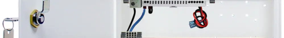 Boîtier AP BSW NTLG243.5, avec porte, cylindre&rails DIN, sectionneur de réseau 