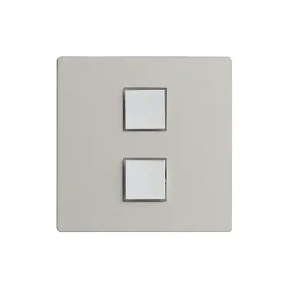 Kit de recouvr. EDIZIOdue elegance pour poussoir double stone 