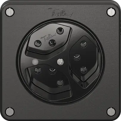 Presa NEVO, 3×T13, c.LED, nero 