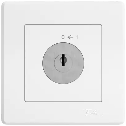 Contact pivotant ENC EDIZIO.liv SNAPFIX® 0<-1/2P avec serrure & 2 clés bc 