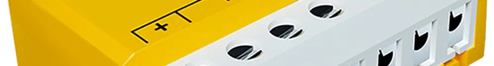 Ingresso binario RF INS Shelly Wave i4 DC 4×ingr Z-Wave 5…24V DC giallo 