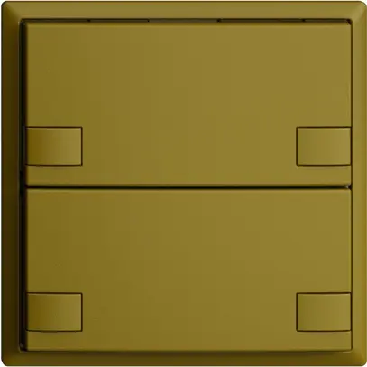 Poussoir ENC KNX 2× EDIZIOdue colore olive RGB sans LED 
