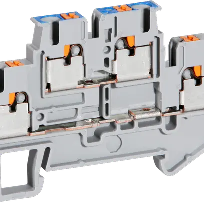 Morsetto 2 piani 0.14…4mm² grigio connessione Push-in PTTB 2.5-L/N 