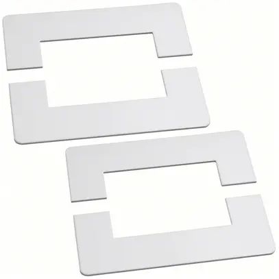 Cache de fermeture DABA 5080, blanc trafic 