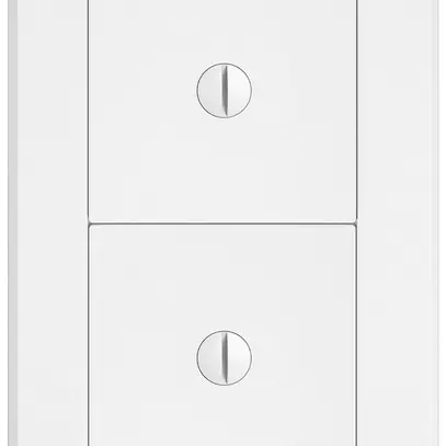 UP-Kombination EDIZIO.liv SNAPFIX® 2×1 156×96mm 2×blind m.Schrauben weiss 