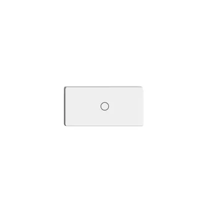 Poussoir 1/2 ENC Edue Wiser symbole O (hors) blanc 