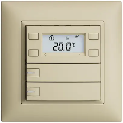 Pulsante RTH INC KNX 2×EDIZIOdue FMI vanille, con LED RGB 