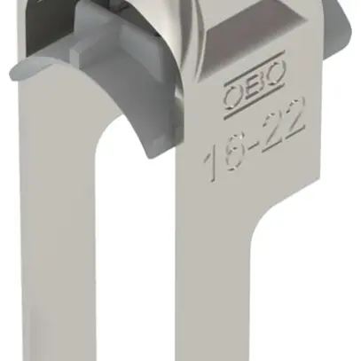 Fixation rapide BET 2056 pied à W matière synthétique 16…22mm 1×câble A2 1.4301 