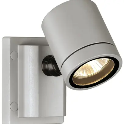 Lampada a muro SLV NEW MYRA WALL, GU10 50W IP55 grigio argento 
