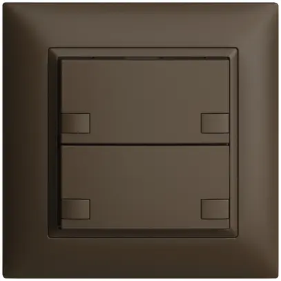 Pulsante INC KNX 2×EDIZIOdue colore coffee RGB senza LED 