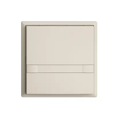 Pulsante KNX RGB EDUE, 250mW, s.LED, c.carta, 1×pulsante, com.2×tasti, crema 