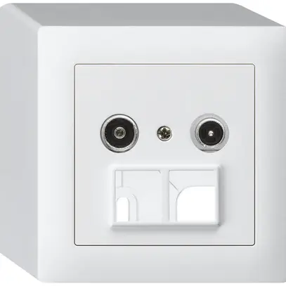 Prise multimédia AP kallysto R/TV 4dB 2GHz blanc 