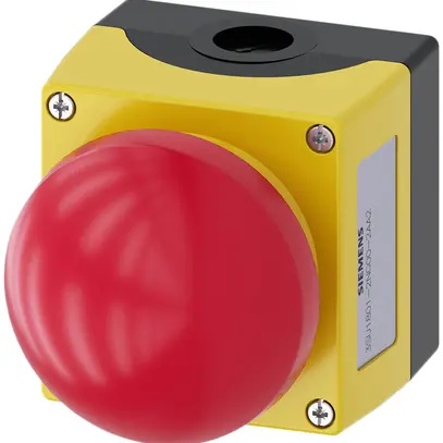 Contact à coup de poing Siemens SIRIUS ACT, 1F+1O, plastique rouge/jaune 