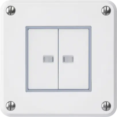 Interrupteur ENC robusto IP55 schema 3+3 2×lumineux blanc pour combinaison 