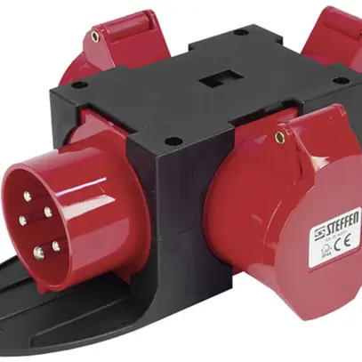 Distributore di corrente A. Steffen 3×CEE 16A 5p 415V CEE 16A IP44 