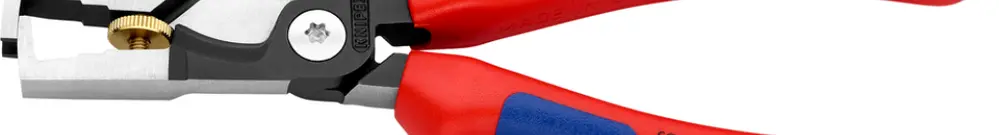 Pince à dénuder KNIPEX Ø15mm/10mm² 180mm chromée avec gaines bi-matière 