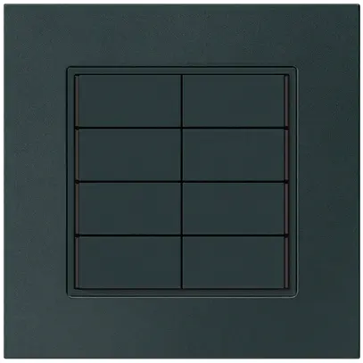 Pulsante KNX INC KPR 8×tasti 8×punti azionamento LED nero 