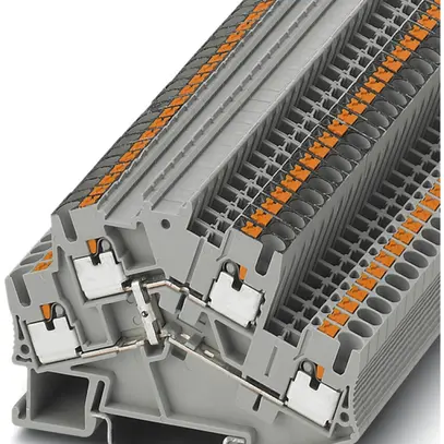 Borne 2 étages 0.14…4mm² gris connexion Push-in PTTBS 2.5-PV 