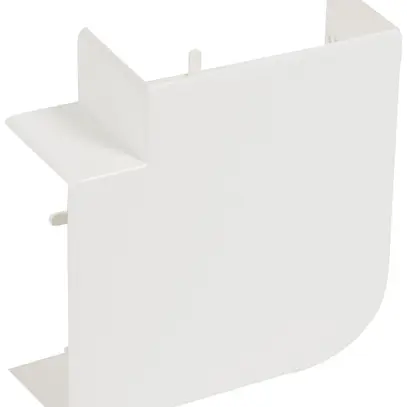 Angolo piatto HF 90° 100×50mm materiale sintetico ABS bianco IP3X 