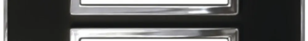 Intestazione INC Legrand Arteor 2×1, verticale, mirror black 