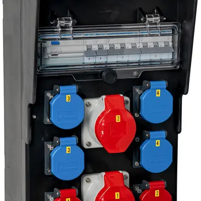 Distributore di corrente DEM DB31248 32A 4×LS 1×FI 4×T23 2×T25 2×T75 1×T76 