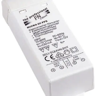 Transformateur SLV FN MINITRAFO 1, 12V 60VA blanc 