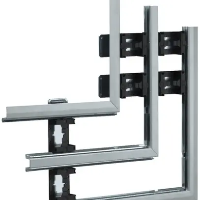 Angolo piatto Hager multiplo per BKIS 25mm zinc. 