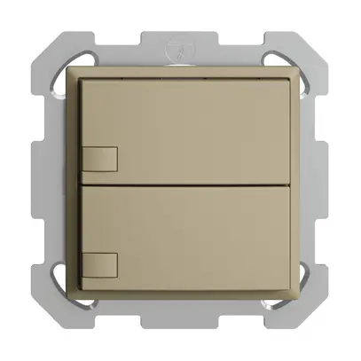 Poussoir KNX RGB ENC EDUE, 250mW, s.LED, 2×poussoir, comm.1×touche, sa 