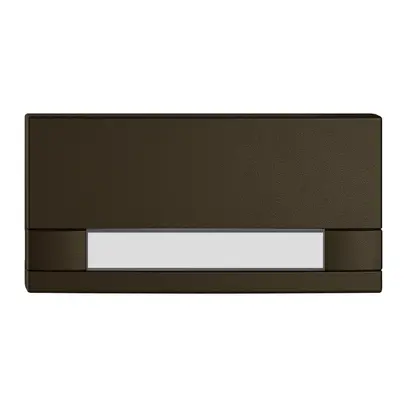 Poussoir 1/2 EDIZIO.liv KNX et UNI a.SNAPFIX® s.LED a.étiquette comm.2T br 
