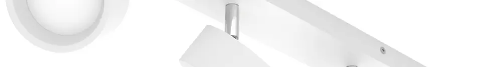 Spot LED Philips Bracia 22W 2200lm 2700K 110° 600×80.5mm bianco 4×Spot 