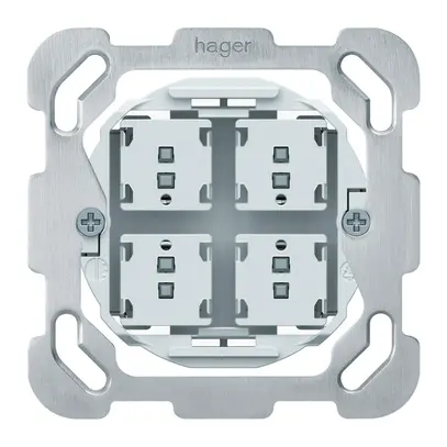 Interruttore tapparelle INC origin 2P 4×tasti 77×77mm bianco 