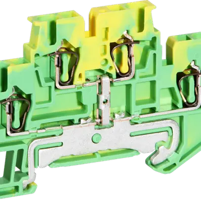 Morsetto 0.08…4mm² raccordo a molla verde/giallo 