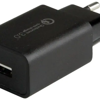 Prise-chargeur USB VALUE, 1×USB-A (QC 3.0), 18W 