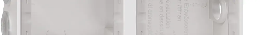 NAP-Kopfzeile Feller NEVO, 1×2, für N.CO-Apparate, weiss 