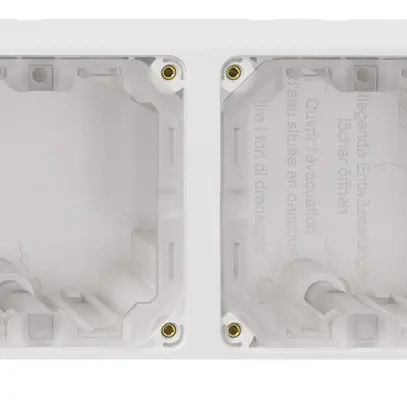 NAP-Kopfzeile Feller NEVO, 1×2, für N.CO-Apparate, weiss 