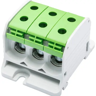 Blocco di distribuzione Bals RKA 50 1P 150A 3×ingresso 3×uscita 4…50mm² verde 