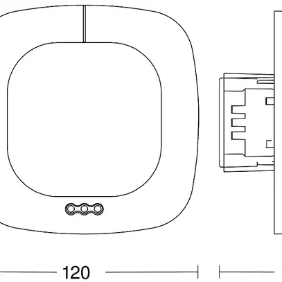 EB-Präsenzmelder Steinel Quattro PIR COM1 360° h=2.8m 16m²+49m² 
