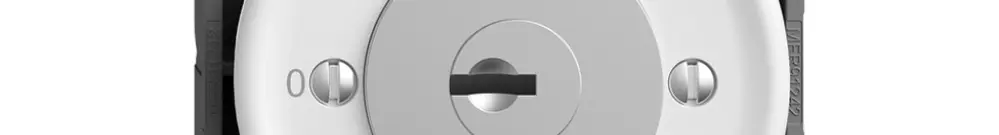 Interruttore a chiave STANDARDdue c.KABA 1007F/5000 1P 0-1 p=57mm bi 